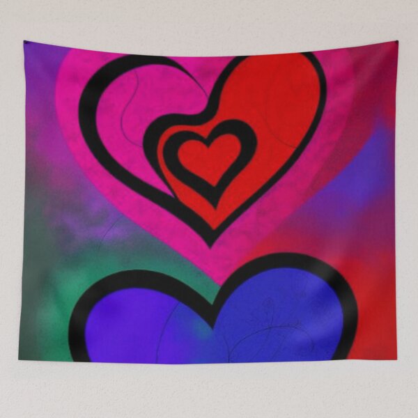 Item preview, Abstract Hearts & Roses Art designed and sold by TheDarkWardrobe.