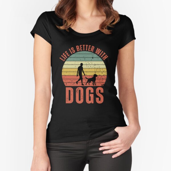Custom Dog T-Shirt Design For Your Furry Friend Fitted Scoop T-Shirt Urbanshirtlab