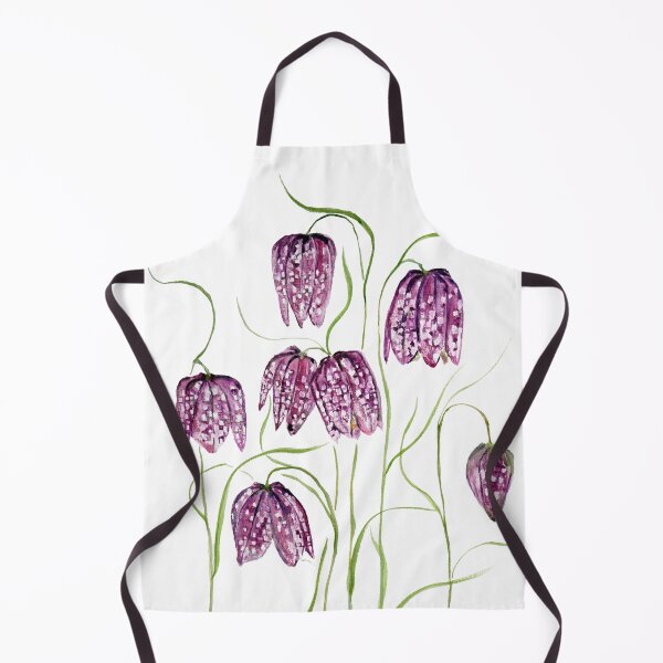 Item preview, magenta purple snake head fritillary watercolour designed and sold by ColorandColor.