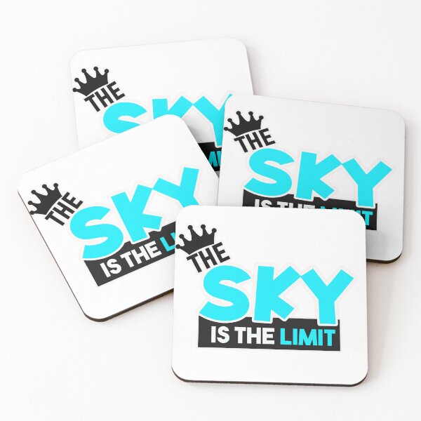 Item preview, the sky is the limit/ blue, black and white. designed and sold by Reallyoficial7.