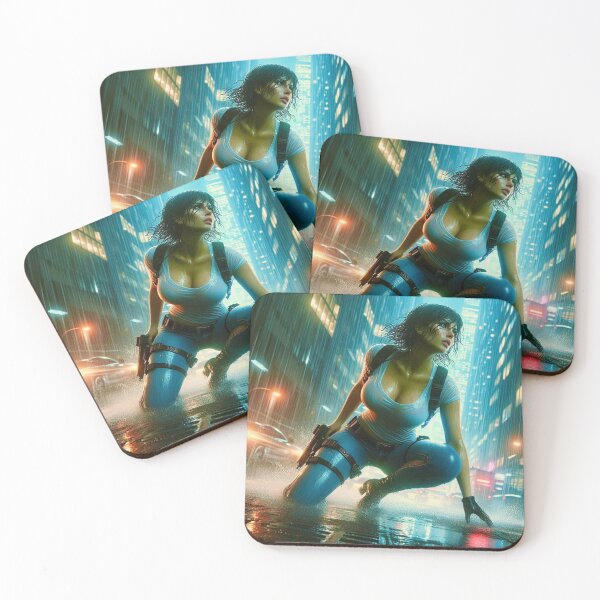 Item preview, Cyberpunk Storny Monsoon Agent  designed and sold by Ghost Archer Illusions.
