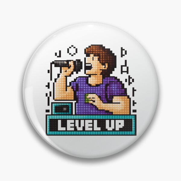 Item preview, level up singer designed and sold by NotesForMusic.