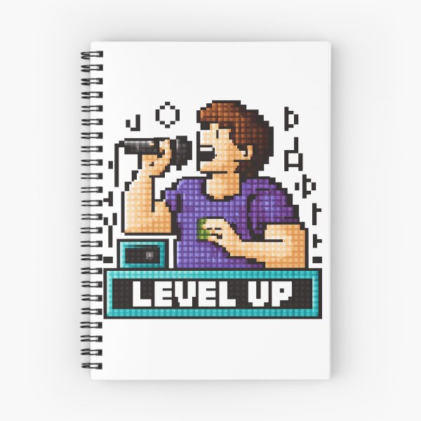 Item preview, level up singer designed and sold by NotesForMusic.