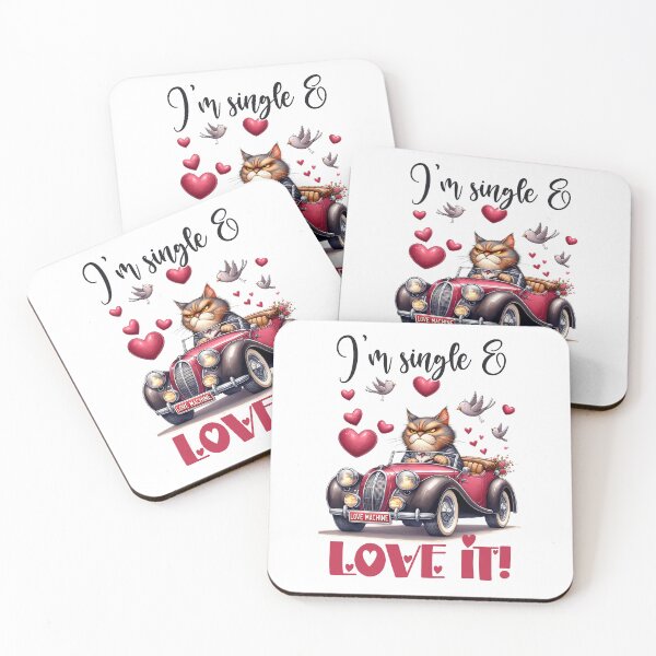 Item preview, I'm single and love it designed and sold by Made-by-Gus.