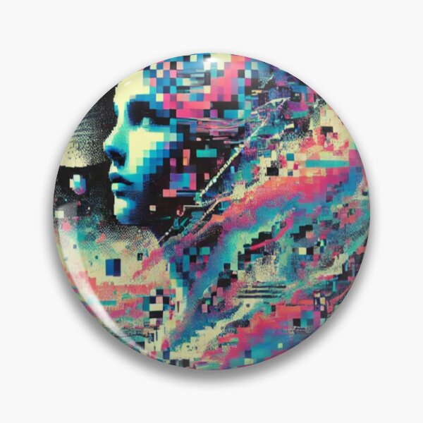 Item preview, Galactic Glitch: Digital Portrait designed and sold by likemoneyzz.