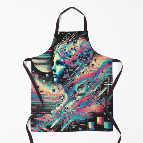 Item preview, Galactic Glitch: Digital Portrait designed and sold by likemoneyzz.
