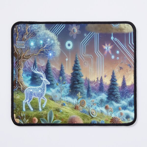 Item preview, Technological Nature - Cybernetic Deer in a Digital Forest	 designed and sold by GPTNHULMM.