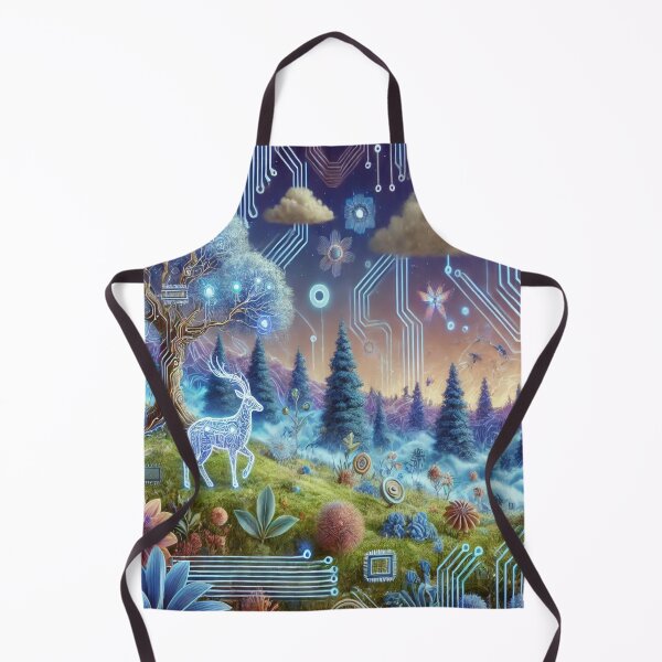 Item preview, Technological Nature - Cybernetic Deer in a Digital Forest	 designed and sold by GPTNHULMM.
