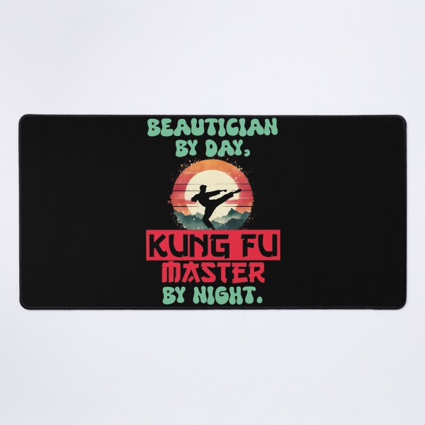 Item preview, Vintage Kung Fu Master & Beautician Dual Life | T-Shirt Design | designed and sold by TheInkyOwl-TIO.