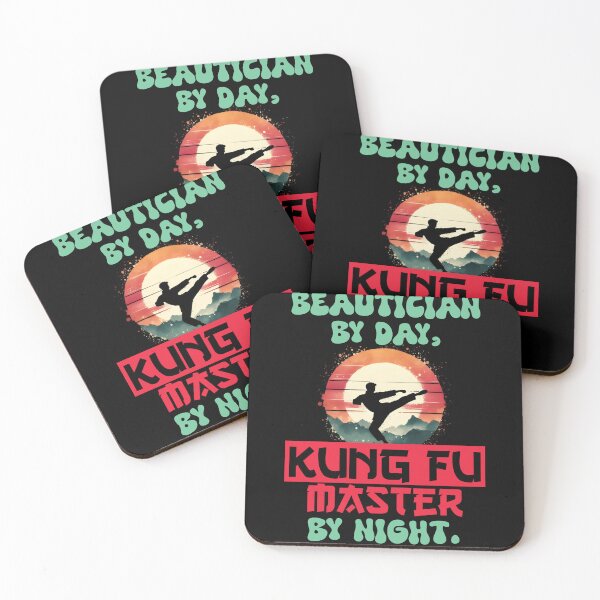Item preview, Vintage Kung Fu Master & Beautician Dual Life | T-Shirt Design | designed and sold by TheInkyOwl-TIO.