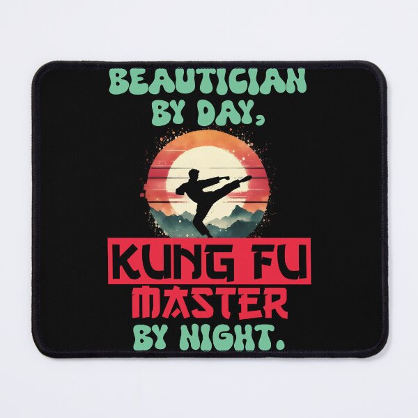 Item preview, Vintage Kung Fu Master & Beautician Dual Life | T-Shirt Design | designed and sold by TheInkyOwl-TIO.