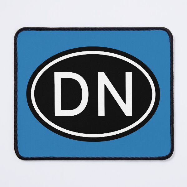 Item preview, DN Initials Monogram Oval White Letters designed and sold by Jeallan Designs.