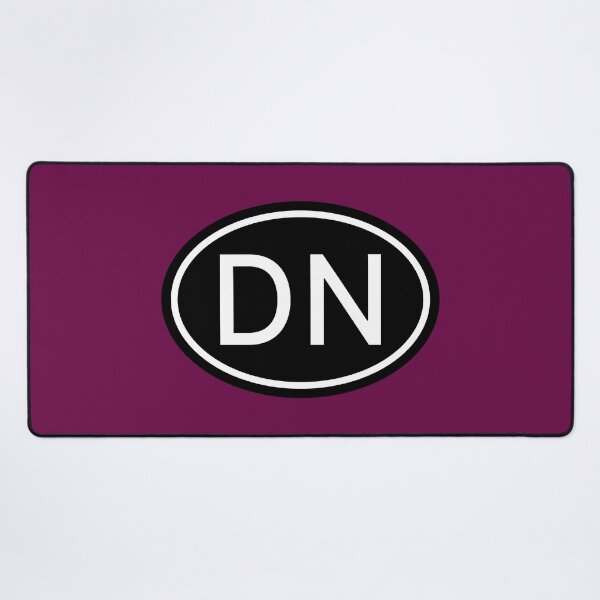 Item preview, DN Initials Monogram Oval White Letters designed and sold by Jeallan Designs.