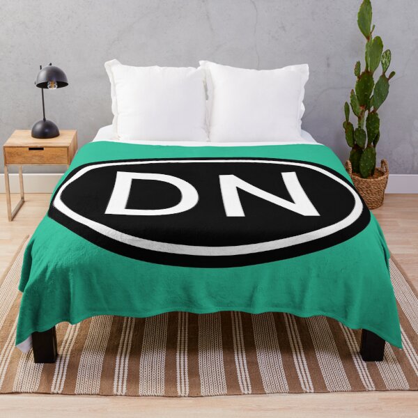 Item preview, DN Initials Monogram Oval White Letters designed and sold by Jeallan Designs.