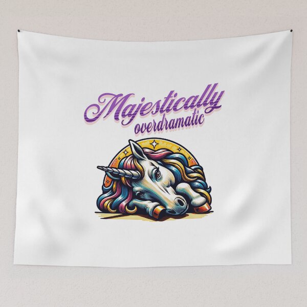 Item preview, Dramatic Unicorn: Majestically Overdramatic designed and sold by musthavewords.