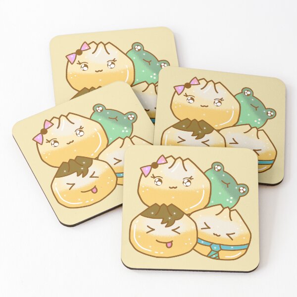 Item preview, Cute kawaii dumpling dim sum asian family  designed and sold by Quacktails.