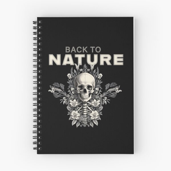 Item preview, Bones and Botany, NATURE quotes skull design floral, quotes about life designed and sold by La Loca.