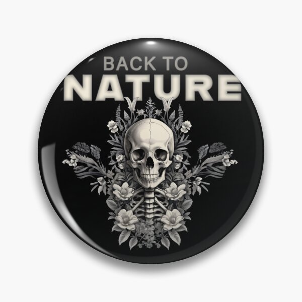 Item preview, Bones and Botany, NATURE quotes skull design floral, quotes about life designed and sold by La Loca.