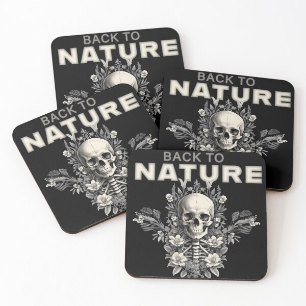 Item preview, Bones and Botany, NATURE quotes skull design floral, quotes about life designed and sold by La Loca.