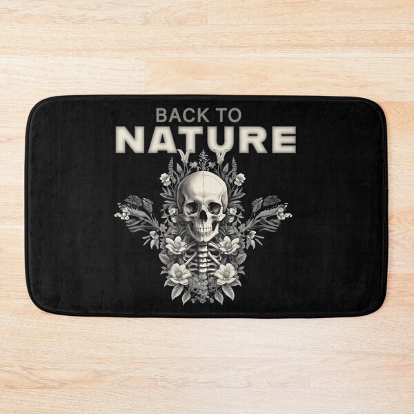 Item preview, Bones and Botany, NATURE quotes skull design floral, quotes about life designed and sold by La Loca.