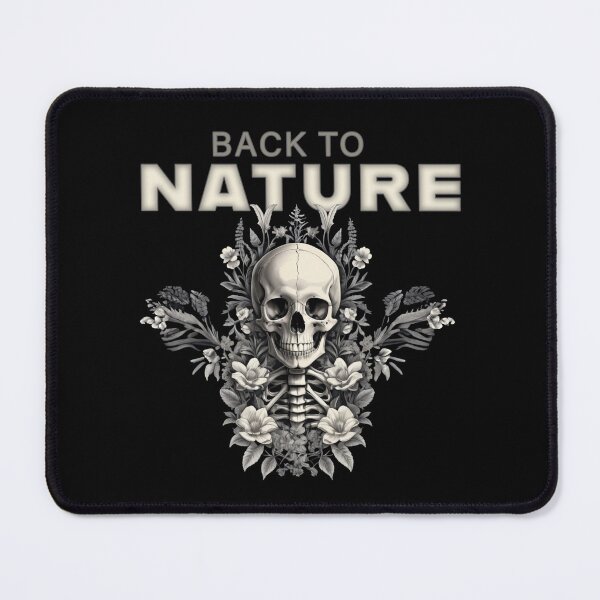 Item preview, Bones and Botany, NATURE quotes skull design floral, quotes about life designed and sold by La Loca.
