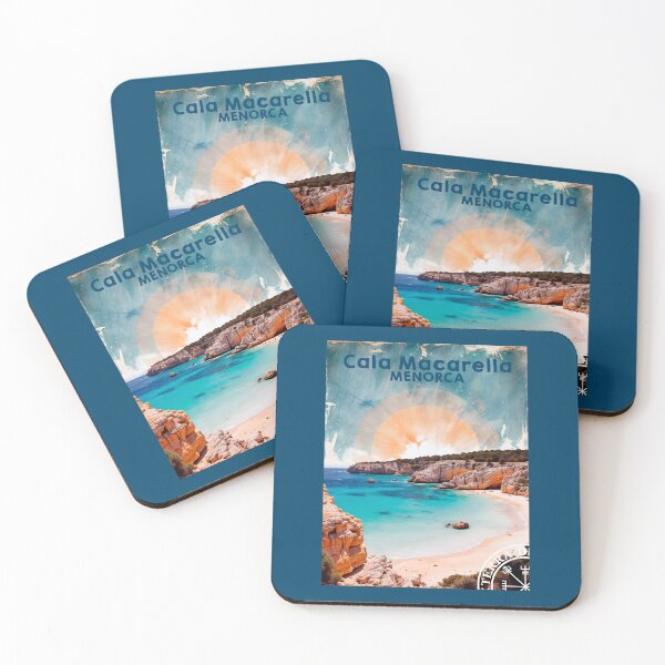 Item preview, Cala Macarella Menorca travel poster designed and sold by TerradVents.
