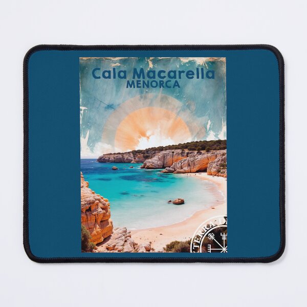 Item preview, Cala Macarella Menorca travel poster designed and sold by TerradVents.