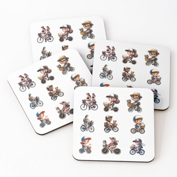 Aperçu de l'œuvre Pack de 9 vignettes vélo  créée et vendue par LaydaS.