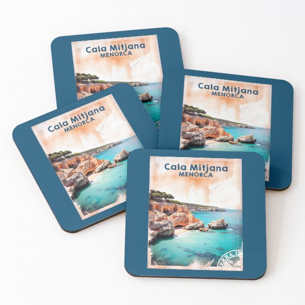 Item preview, Cala Mitjana Menorca travel poster designed and sold by TerradVents.