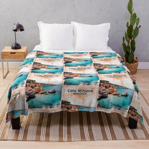 Item preview, Cala Mitjana Menorca travel poster designed and sold by TerradVents.