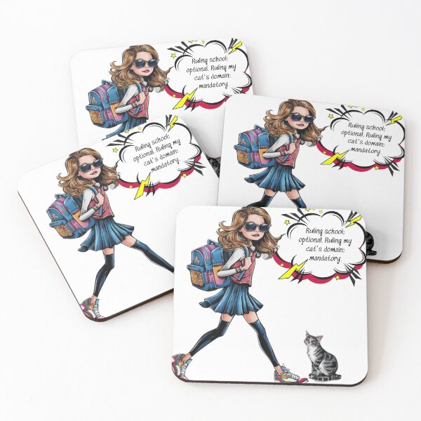 Item preview, Back to School : Cat's Rules designed and sold by Furbabies Art.