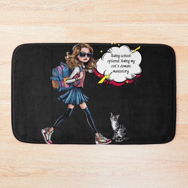 Item preview, Back to School : Cat's Rules designed and sold by Furbabies Art.