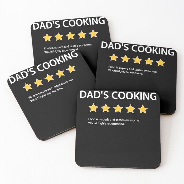 Item preview, Dads cooking, food review for dad, best dinner ever, funny reviw, five star, would highly recommend designed and sold by Dahlann.
