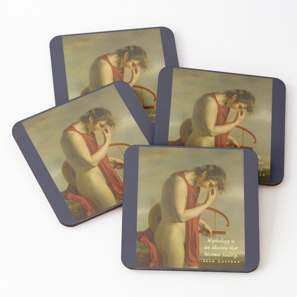 Item preview, Jean Cocteau quote: Mythology is an illusion that becomes reality. designed and sold by artbleed.
