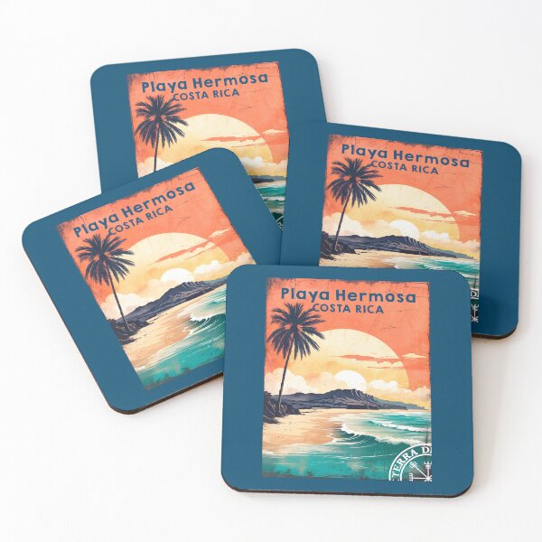 Item preview, Playa Hermosa Costa Rica travel poster designed and sold by TerradVents.
