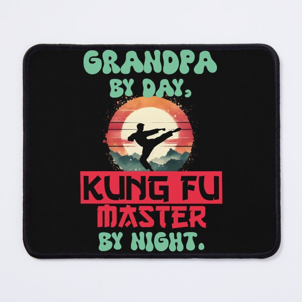 Item preview, Vintage Kung Fu Master & Grandpa Dual Life | T-Shirt Design | designed and sold by TheInkyOwl-TIO.
