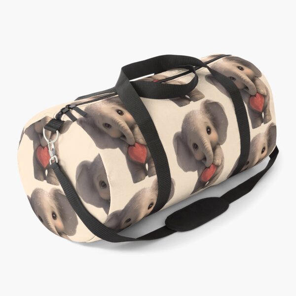 Item preview, Cute baby elephant with red heart designed and sold by MyMagicPixel.