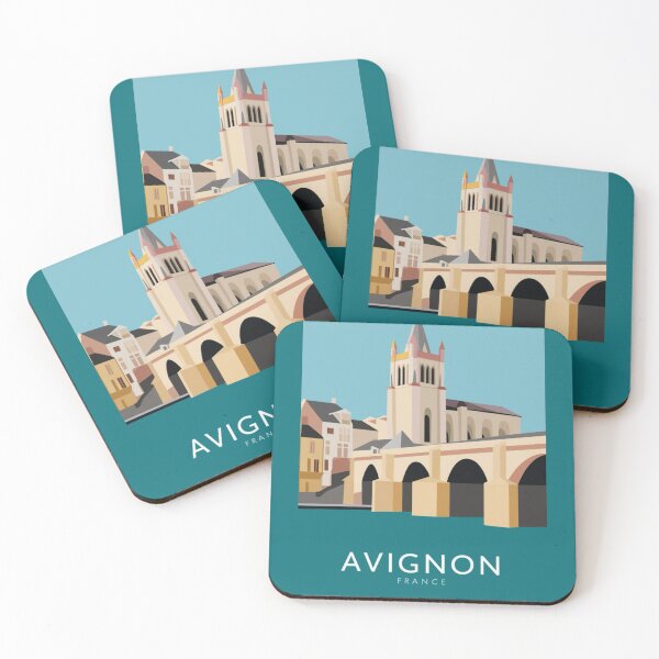 Item preview, Bright Travel Poster of Avignon, France designed and sold by CARRAANN.