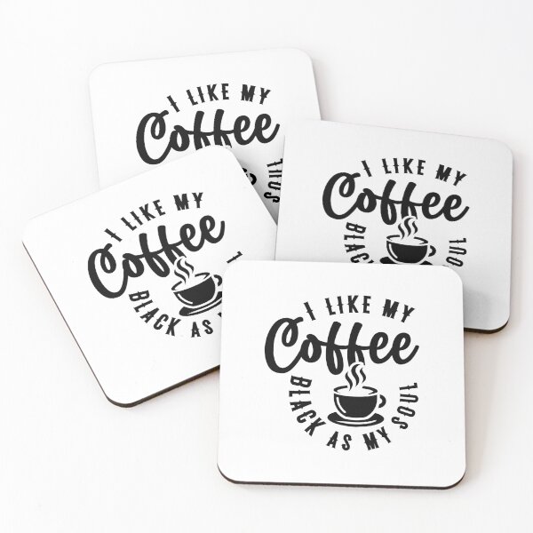 Item preview, I like my coffee black as my soul designed and sold by Made-by-Gus.