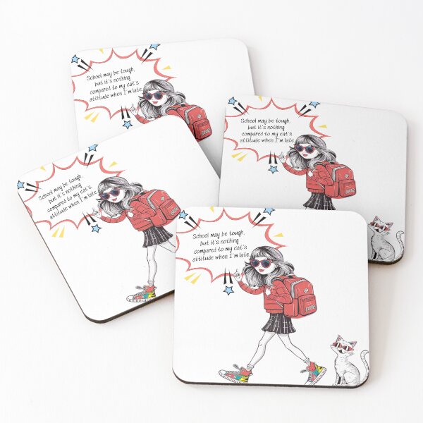 Item preview, Back to School : Student life never forget your cat treat designed and sold by Furbabies Art.