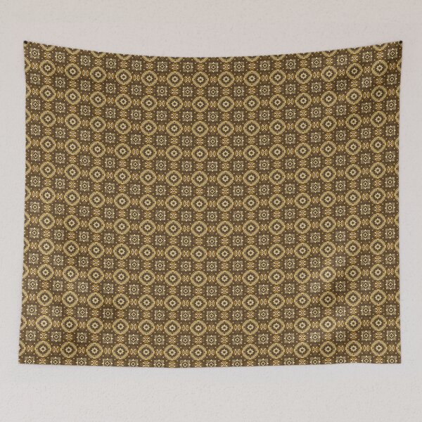 Item preview, Elegant Vintage Golden Flowery Pattern designed and sold by swahiliStickers.
