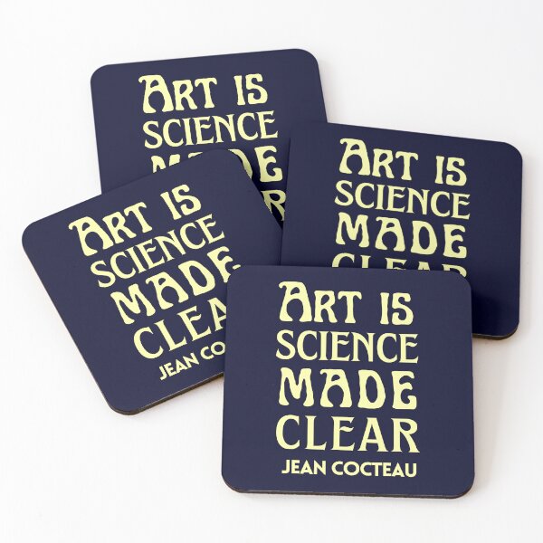 Item preview, Jean Cocteau quote: Art is science made clear designed and sold by artbleed.