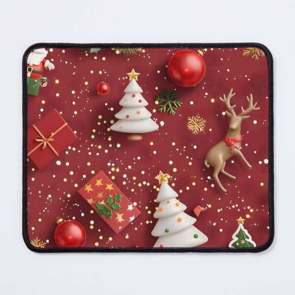 Item preview, 3D Santa Claus and christmas tree designed and sold by CoralFoxStudio.