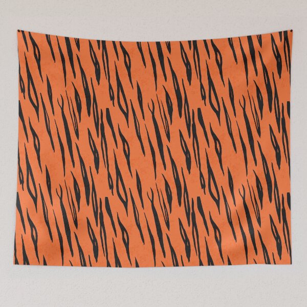 Item preview, Seamless repeating pattern of tiger skin designed and sold by by Mònica Roca.