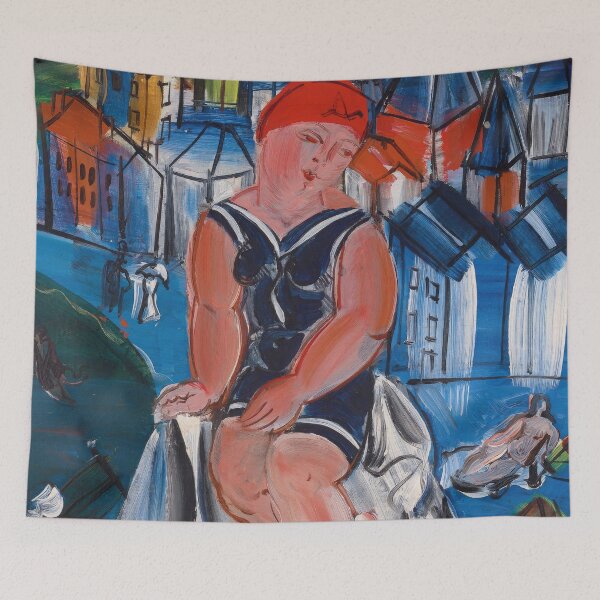 Aperçu de l'œuvre Raoul Dufy Petit baigneur à Sainte-Adresse créée et vendue par TeeARTHY.