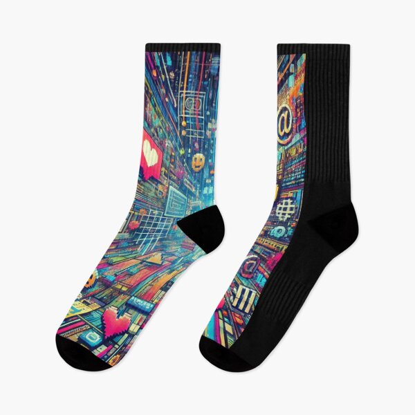 Item preview, Neon Digital Cityscape designed and sold by ludivinaab.