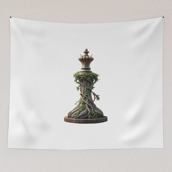 Item preview, Chess figure in design tree style designed and sold by Creative88Art.