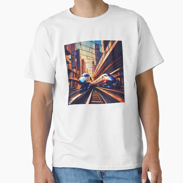 Vista previa del artículo con la obra «Shinkansen», diseñado y vendido por abstractbkk.