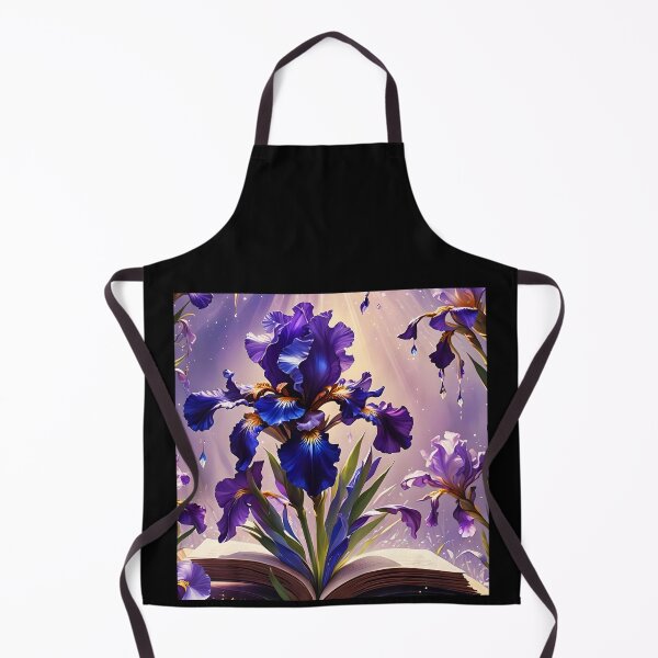 Item preview, Iris floral book designed and sold by EmeraldeaArt.
