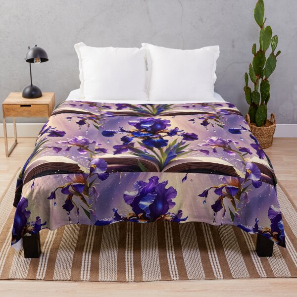 Item preview, Iris floral book designed and sold by EmeraldeaArt.